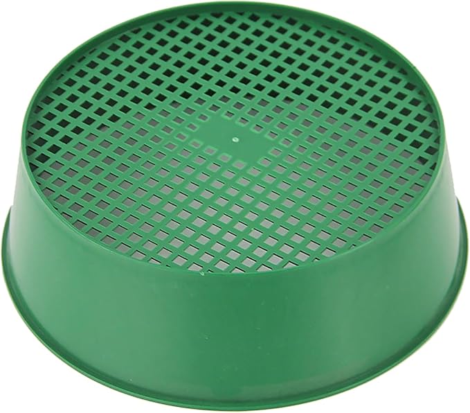 Garden Soil Sieve, Household Plastic Dirt Sifter Soil Sifting Pan Portable Gardening Soil Stones Filter Tool for Gardenging Yard Tidying Land Treatment