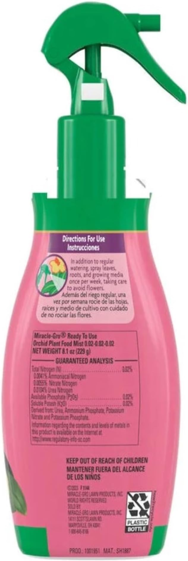 Miracle-Gro Orchid Plant Food Mist 8 oz. (Pack of 6)