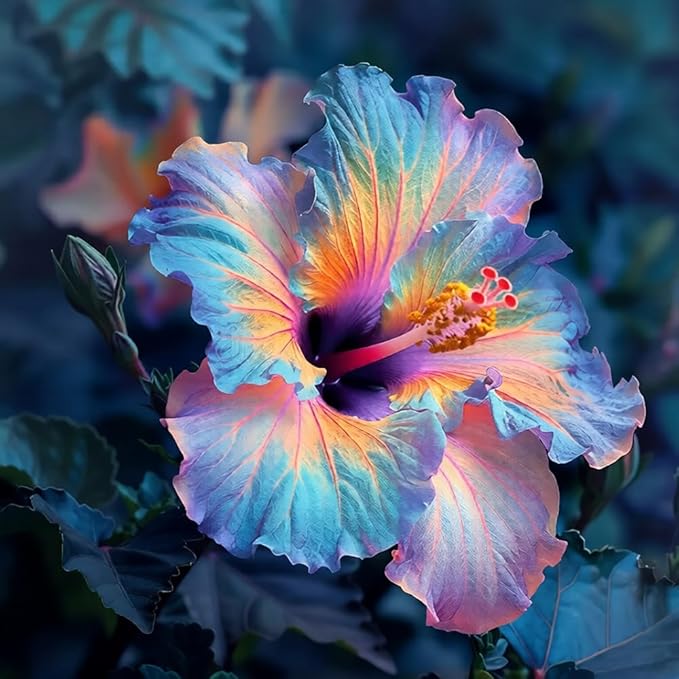 115+ Mixed Perennial Hibiscus Flower Seeds for Planting - Fresh Hardy Hibiscus Exotic Plant Bonsai Seeds Non-GMO Heirloom for Multi-Colored Flower Home Garden Outdoor