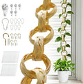 Chain Trellis for Climbing Plants 20 Pcs Natural Bamboo Trellis, Golden Handwoven, 6 Ft Indoor & Outdoor House Plant Accessories, Monstera, Pothos, Ivy, Garden Wall Trellis & Plant Vine Support
