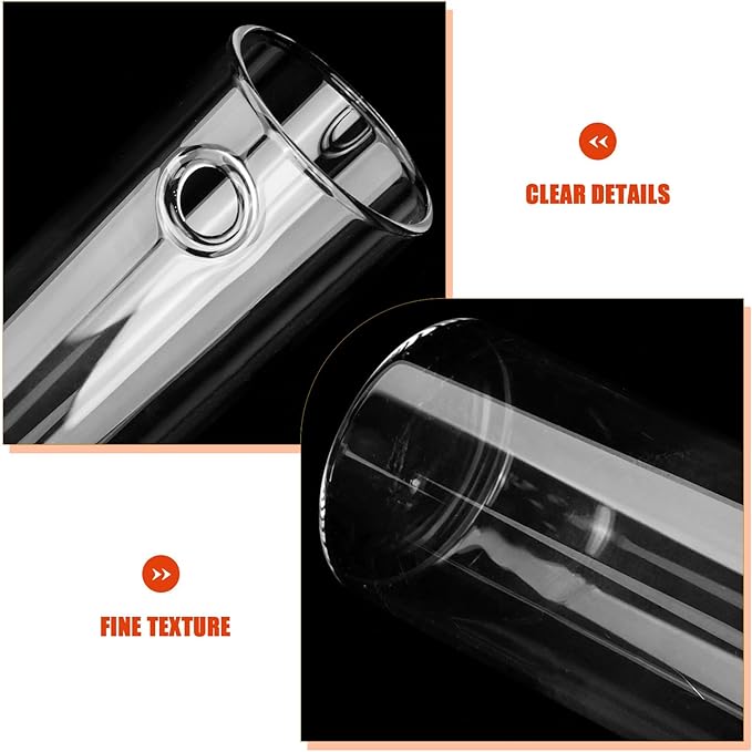 Milisten 2Pcs Wall Hanging Flower Vase Set 5.90X1.85X1.85In Clear Glass Test Tube Vases for Hydroponic Plants Decorative Wall Planter for Home Kitchen