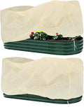 Plant Covers Freeze Protection, 2 Pack Garden Covers for Raised Bed, Frost Cloths for Outdoor Plants, Winter Protection for Vegetables & Flowers (55"×28"×18", Fit 2'×4' Bed)