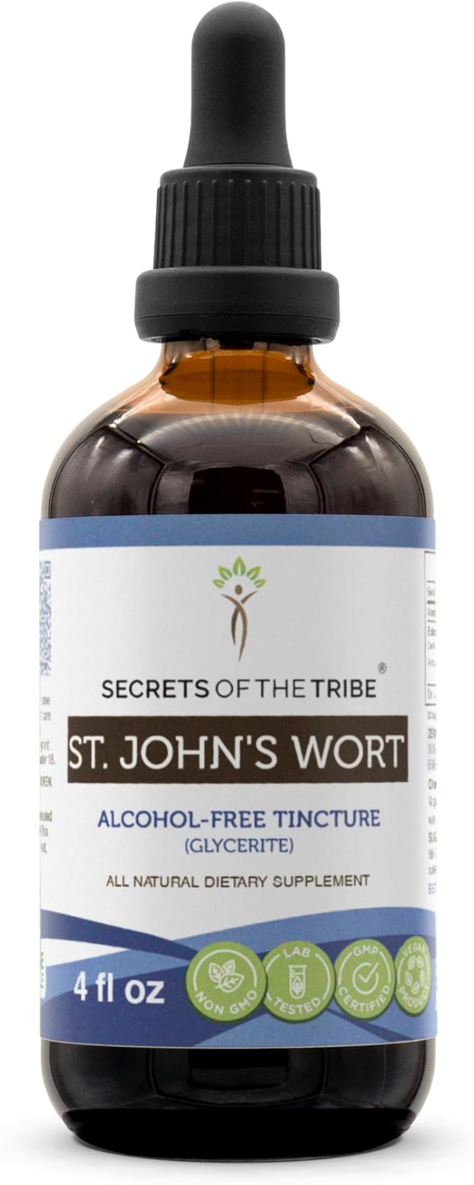 St. John's Wort Tincture Alcohol-Free Liquid Extract, Saint John's Wort (Hypericum Perforatum) Dried Herb (4 FL OZ)