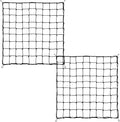 2 Pack Trellis Netting 5x5 Ft for Plants, Flexible Trellis Netting for Grow Tent with Steel Hooks and 100 Zip Ties, 3mm Thick Cord Elastic Net for Heavy Vegetables and Climbing Flowers