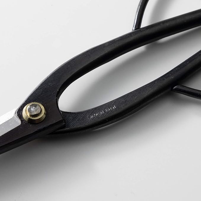 Wazakura Ashinaga Bonsai Pruning Scissors 8inch (200mm) MADE IN JAPAN, Long Handle Bonsai Cutter in Carbon Steel, Rose Pruning Shears, Flower Scissors, Japanese Gardening Tools