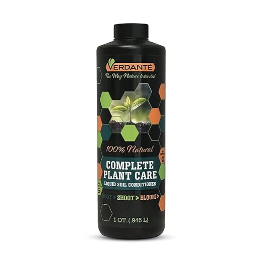 VERDANTÉ Complete Plant Care Liquid Soil Conditioner – Improve Lawn & Garden Health - Versatile Soil Conditioner for Lawns & Gardens - Simple Lawn and Garden Solutions - 1 Qt.