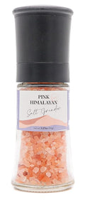 Himalayan Secrets Pink Salt Coarse Grinder - Natural Gourmet Cooking Salt, Kosher Certified, Unrefined, Mineral Rich, Bold Flavor, No Additives, Refillable Container with Ceramic Mill (3.17 oz)