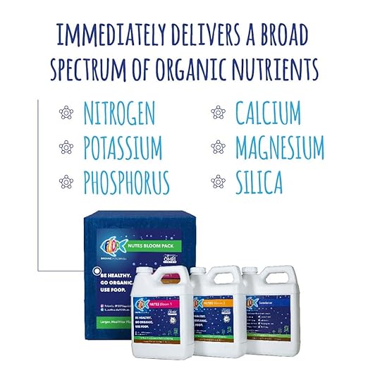 FOOP Nutes Bloom Starter Pack: Get Tight Buds, Awesome Terpenes, and an Explosion of Trichomes | Infused with Cal/Mag, and Silica | Certified Organic | Three 32oz Bottles