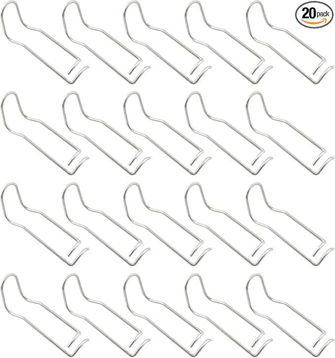 TAODAN 20PCS 11mm Climbing Pipe Support Fixing Tool Pipe Support Clamp Vegetable Trellis Wire Clip Plant Cages Steel Buckle Fixing Clamp Plant Cages Connector for Garden Greenhouse Plants