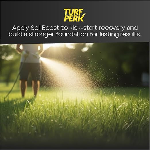 Turf Perk Soil Boost Repair and Prepare Lawn Starter Solution – 32 fl oz – Covers 5,000 Sq Ft – Step 1 Lawn Concentrate – for Routine Preparation – for All Grass Types