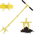 Hand Tiller Cultivator with Steel Garden Claw, Manual Twist Tiller Soil Loosening Garden Tool for Flower Beds, Raised Beds & Planter Boxes