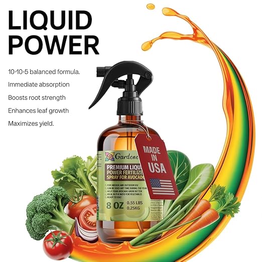 Liquid Power Broccoli Fertilizer Spray – Ready-to-Use Liquid Plant Food Mist for Broccoli – Premixed, Easy Application – Fast-Acting Formula for Growth, Roots & Yield – Indoor & Outdoor Use – 8 oz