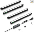 VIVOSUN T5 Grow Lights for Indoor Plants, 5000K Full Spectrum 28W (4 x 7W), 1FT LED Plant Light Strip with Timer & Dimming Controller for Seed Starting, Greenhouse, SGS Compatible, Linkable, 4-Pack