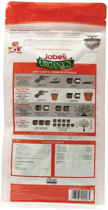 DOGNNAK Jobes 09226 Organic Fruit and Citrus Granular Fertilizer, 4 Lbs (Pack of 2)