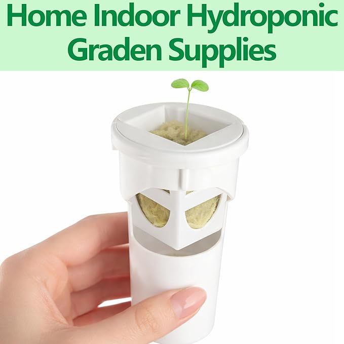 EBaokuup 24 Pcs Grow Cubes for Hydroponic System, Grow Cube Hydroponic Cups Compatible with yCube, Reusable Hydroponic System Grow Cube for Indoor Graden Supplies