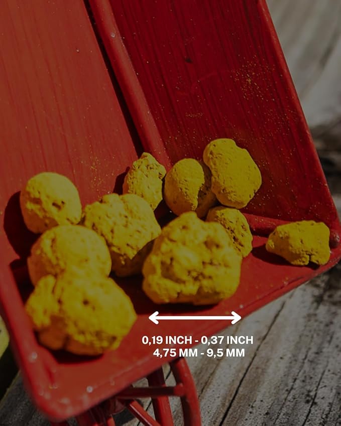 Nature, Leca Clay Pebbles for Plants - Sustainable Expanded Clay Balls for Healthy Roots, Handmade in Colombia, Ideal for Hydroponics, Indoor Gardens, and Moisture Retention, 32 Oz (Yellow)