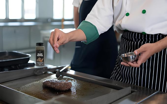 Fresh Finest Course Black Pepper – 12 oz 350G for Home and Commercial Cooking - Course Grind Black Pepper in Practical Container,