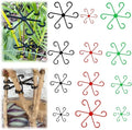 12 PCS Plant Stem Support, Plant Stakes for indoor Plants Plant Clips for Climbing Plants, Plastic Monstera Plant Support Accessories for Potted indoor Plant in Various Growth Stage(4 Sizes, 3 Colors)