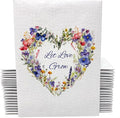 Let Love Grow Wildflower Seed Packets for Guests - Party Favors for Wedding, Bridal Shower, Baby Shower or Sprinkle - Gender Neutral - Already Filled - Pack of 20