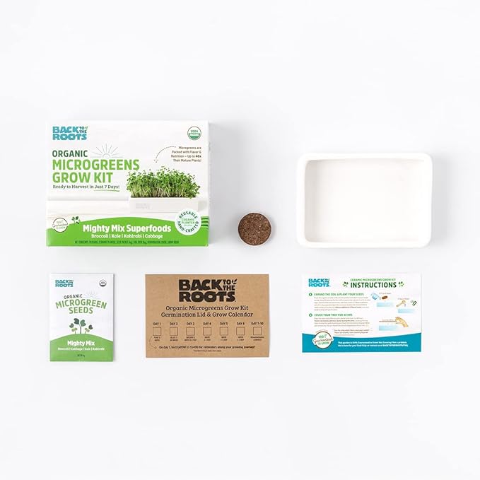Back to The Roots 43003 Microgreens Ceramic Kit-Refill