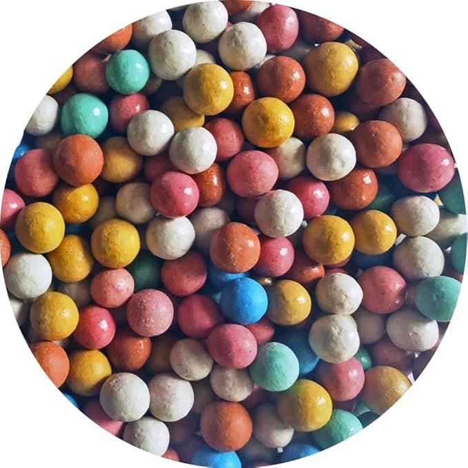 Colorful Leca Clay Pebbles 2LBS for Plants 8-10mm Natural Organic Leca Balls Indoor Potting Garden Soil for Orchid, Succulents, Hydroponics, Decoration, Drainage (Colorful-1, 2 lbs)