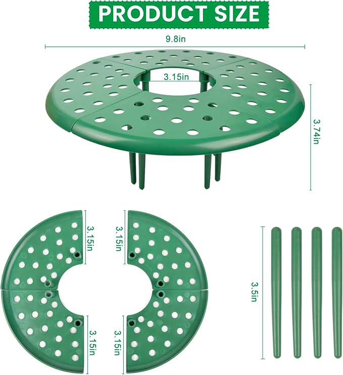 ChezMax 6 Pack Strawberry Plant Support - Strawberry Support Holder for Garden, Strawberrys Trellis Stand with 48 Legs, Planting Live Plants or Seeds, Plant Pot Stand Protection