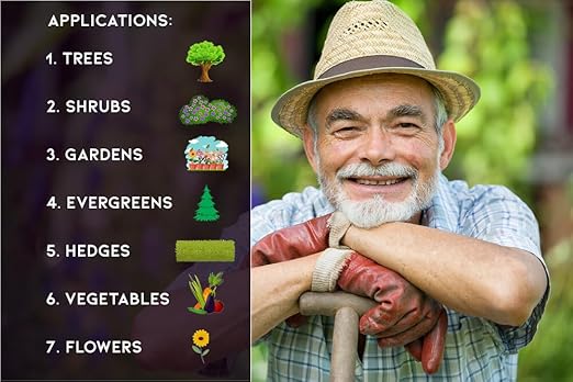 Gardenera 6-6-6 All-Purpose Professional Plant Food Fertilizer | Ideal for Winter Care & Spring Feeding, Perfect Balanced NPK for Indoor and Outdoor Plants [12 OZ]
