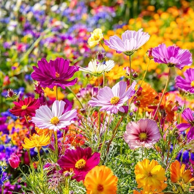 850+ Annual Cosmos Cut Flower Seed Mix for Planting-Non-GMO Heirloom Plant Seeds Garden Outdoor