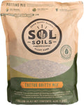 Sol Soils Cactus Gritty Potting Mix - Fast Draining, Peat Moss Free - 1 Gallon - Coconut Husk, Granite, Clay, Pumice