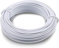 KINGLAKE 66 Feet White Sturdy Plastic Coated Garden Wire 2mm Plant Twist Tie