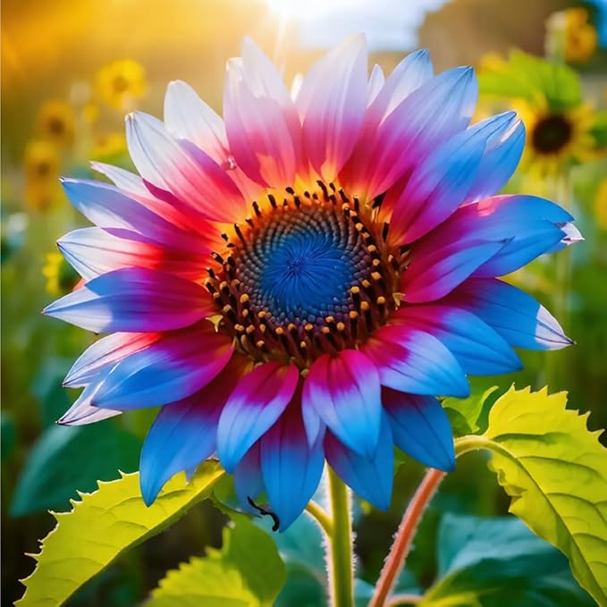 Mixrug Multi-Colored Sunflower Seeds for Planting,100+ Rare Sunflower Seeds to Plant Non-GMO Heirloom Seed for Vibrant Sun Flower Seed Garden Outdoors