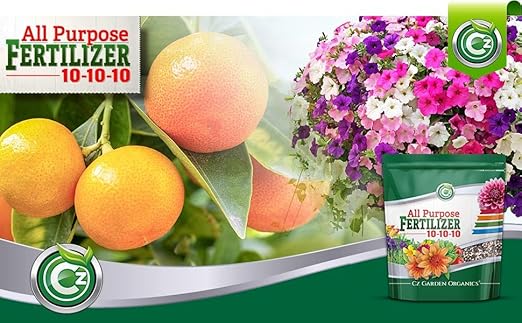 10-10-10 All Purpose Fertilizer - Made in USA - Micronutrients Plant Food for Indoor/Outdoor Plants, Flower Gardens, Fruit & Vegetable Gardens, Trees & Lawns! (All Purpose Fertilizer 8LB)