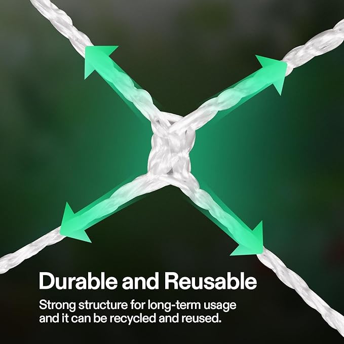 VIVOSUN 5 x 30 ft. Plant Trellis Netting, Heavy-Duty Polyester Grow Net, Garden Trellis Netting with Square Mesh for Climbing Plants, Vegetables, Fruits, and Flowers, 2-Pack