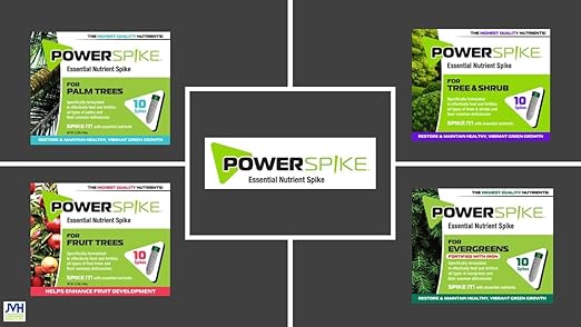 Power Spike for EVERGREENS, Fertilizer Spike. Essential Nutrient Spike Fortified with Iron to Feed All Types of evergreens and Address Common Deficiencies (30 Spikes - 9.6 lbs) (30)