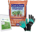 Coast of Maine HP4000 Cape Neddick Indoor Houseplant Mix 16 qt with My Garden Pool 7-in-1 Soil Test Strips, 20 ct. and Claw Gardening Gloves