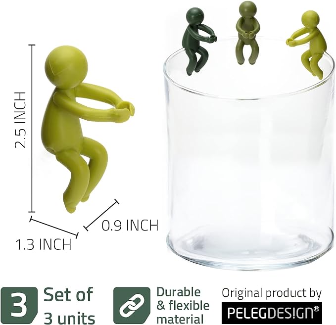 Leafriend: Plant Propagation Buddy; Plant Support for Sprouts, Stems, Shoots, and Cuttings; 3 Cute Plant Supports for a Plant Propagation Station or an Indoor Garden; Plant Lover Gifts by Peleg Design