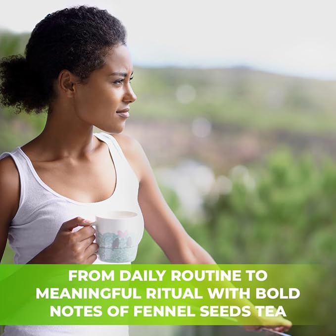 100 Bags Fennel Tea Fennel Seed Tea Herbal (Foeniculum Vulgare) - 100 Count 1.5g Bags Herb Hinojo