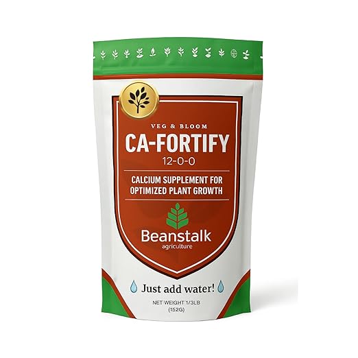 Fortify (12-0-0)Calcium & Nitrogen Additive for Stronger Stalks and Heavy Bud Support | 100-Day Controlled-Release Formula for Indoor, Outdoor, Hydro, and Soil Grows – 1/3 Pound