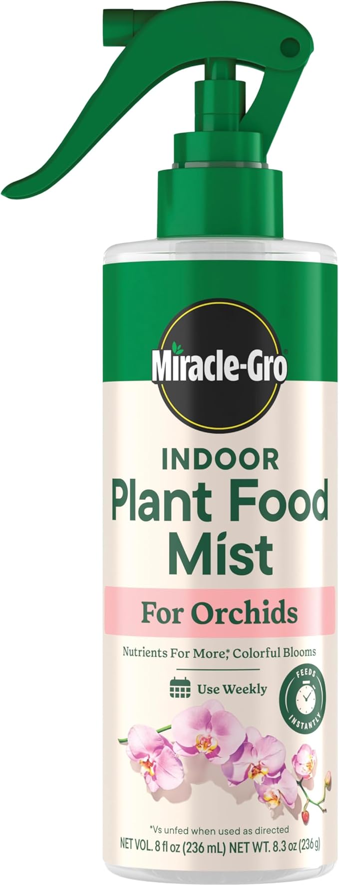 Miracle-Gro Indoor Plant Food Mist for Orchids, Orchid Plant Food, 8 fl. oz. (3-Pack)