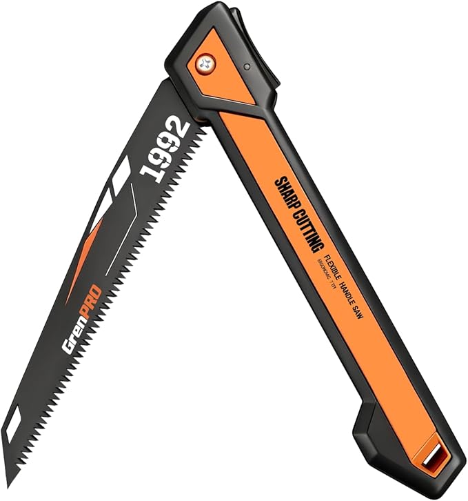 Folding Saw 10 Inch, SK5 Blade Pruning Hand Saws for Wood Cutting, Tree Trimming, Camping, Hiking, Landscaping, Heavy Duty Dry Wood Pruning Saws With Triple-Ground Teeth, Gifts for Men