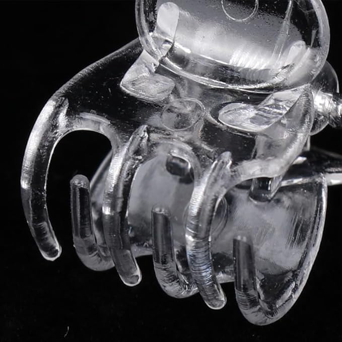 50 Pcs Plant Support Clips,Plant Orchid Clips Flowers Support Clear Fixer for Garden Vine Stem Plants Climbing Clasp Transparent 6 Claws Orchid Plastic Butterfly Plant Support Garden Structures
