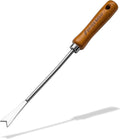 Dandelion Weed Puller Tool Handheld 13" - Garden Weeder Root Removal Tool - Heavy Duty Japanese Steel with Wood Handle - Made in Japan