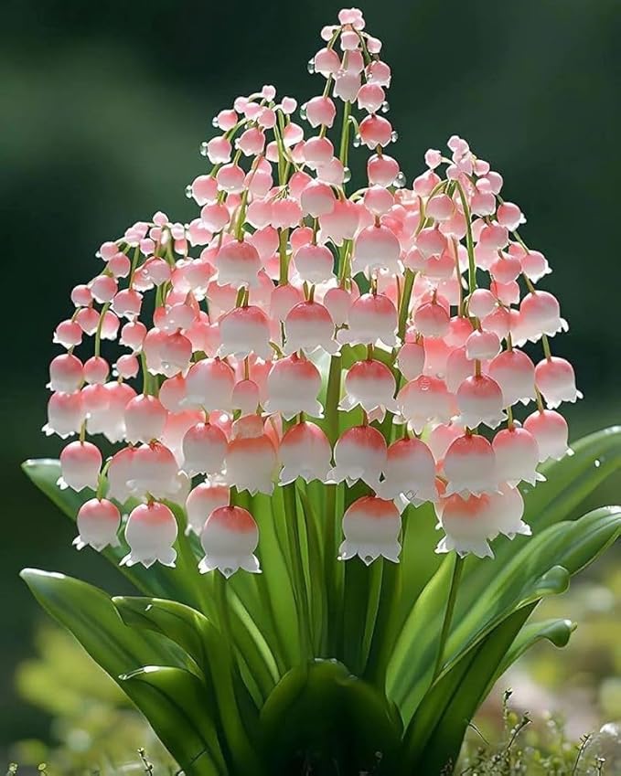 100pcs Lily of The Valley Flower Seeds, Fragrant White & Pink Perennial Blooms, Easy to Grow, Ideal for Garden Borders, Landscaping, Ground Cover, Shade-Loving Spring Flower Seeds