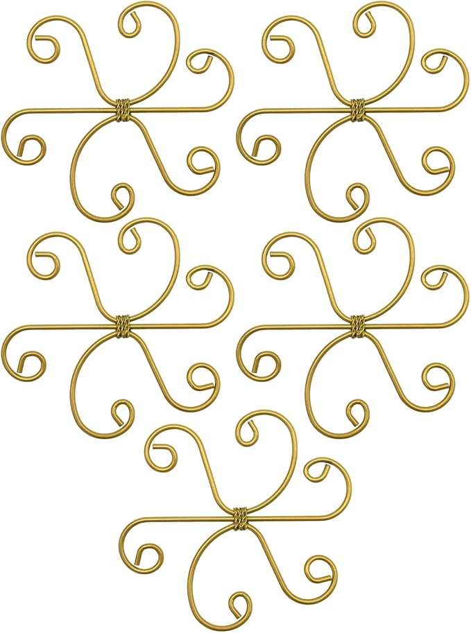 Iron Plant Stem Support Suitable for Plant Stems Turtleback Bamboo Clips, Indoor Growing Climbing Plants Supports, 5 PCS