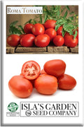 Roma Heirloom Tomato Seeds for Planting – 300+ Non-GMO Seeds, Botanical Name: Solanum lycopersicum, 90% Germination Rate, Classic Paste Tomato for Sauces & Canning, by Isla’s Garden Seeds, Gift Idea