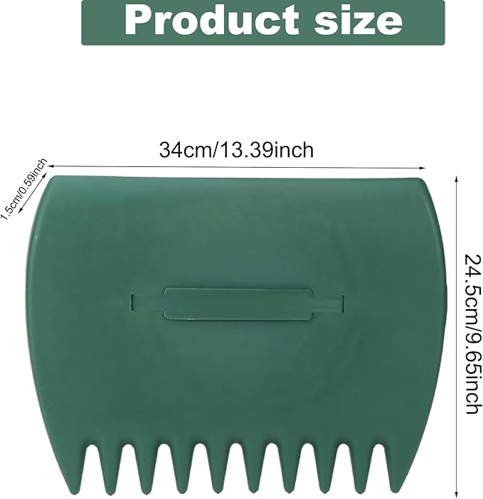 Leaves Grabber, 2pcs Handheld Hazelnut Leaf Scoop, Fast Lawn Remove Fallen Collection Garden and Yard Leaf Scoops Hand Rakes Used to Pick Up Leaves, Grass Clippings, Trash(Green)