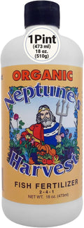 Neptune's Harvest Fish Fertilizer (2-4-1) - Organic Liquid Plant Fertilizer - Fish Hydrolysate for Vegetables, Flowers, Fruit, Trees, Grass - Indoor and Outdoor Plant Food (Pint)