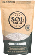 Sol Soils Horticultural Pumice - Lightweight, All-Natural Volcanic Rock Soil Amendment to Improve Drainage, Aeration & Maintain Moisture Balance – Filtered 3/8" to 1/4" - 2 Quarts