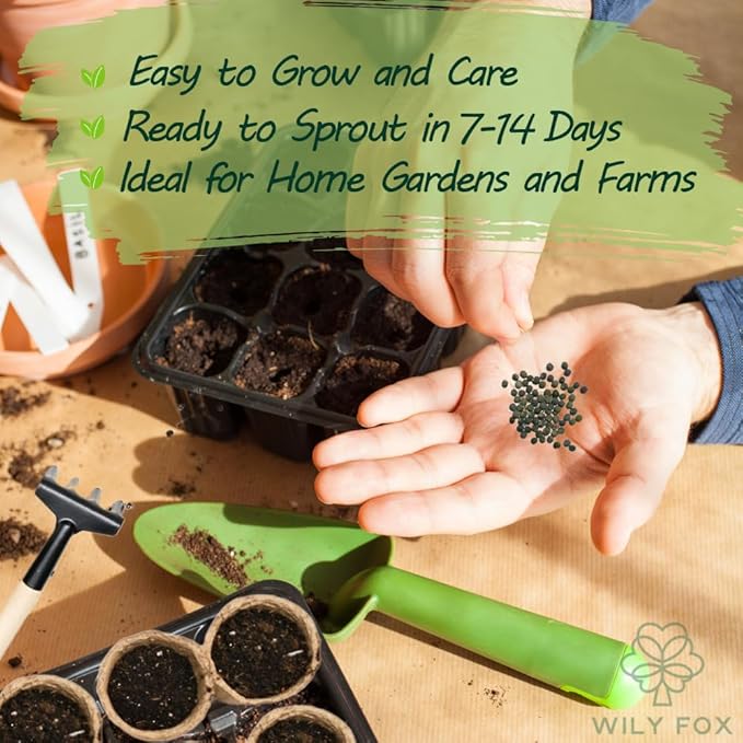 Premium Okra Seeds - 100 Heirloom Seeds for Planting, Non-GMO, High Yield, Fast Growing, Heat-Resistant Vegetable Seeds for Home Garden & Outdoor Planting - Fresh, Crisp & Flavorful Okra