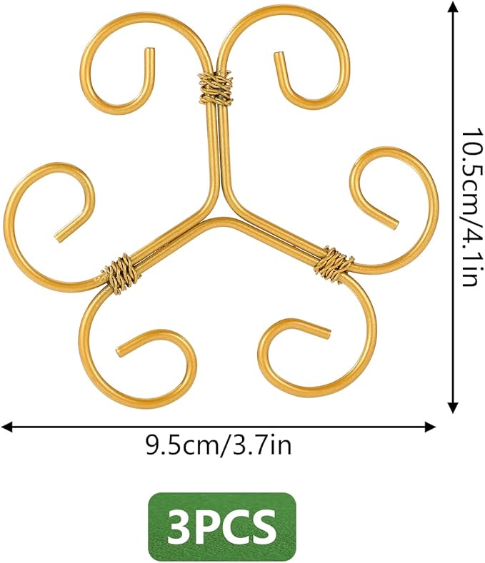 3 Pcs Monstera Plant Grapple Support, Heart Shaped Plant Support Stakes Stem Durable Stabilizer Grapple Holder for Outdoor and Indoor Planting Flowers Thriving Growth
